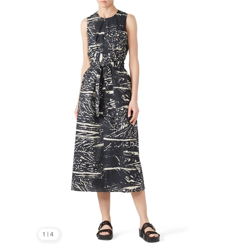 PSWL Proenza Schoulder White Label Printed Tie Wrap Dress Size 12